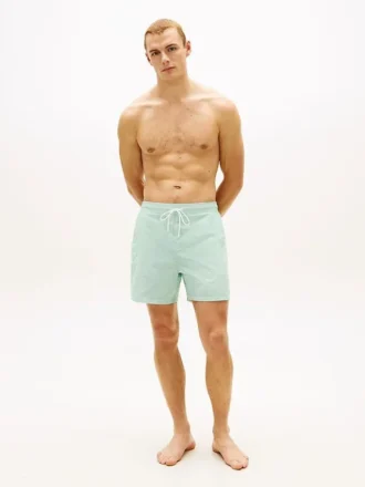 Gestreifte 7″-Badehose