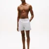 Gestreifte 7″-Badehose