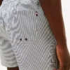Gestreifte 7″-Badehose