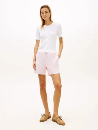 Gestreifte Chino-Shorts