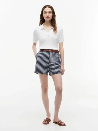 Gestreifte Chino-Shorts