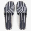 Gestreifte Espadrille-Sandale aus Canvas Gestreifte Espadrille-Sandale aus Canvas