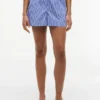 Gestreifte Popeline-Shorts Gestreifte Popeline-Shorts