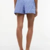 Gestreifte Popeline-Shorts Gestreifte Popeline-Shorts