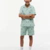 Gestreifte Shorts mit Monogramm-Logo für Kinder