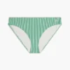 Gestreifter Seersucker-Bikini-Unterteil Gestreifter Seersucker-Bikini-Unterteil