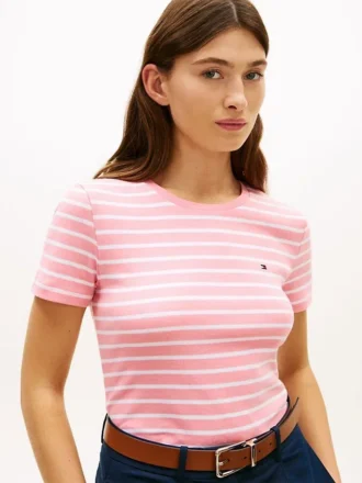 Gestreiftes Favorite T-Shirt mit Rundhalsausschnitt