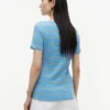Gestreiftes „Favorite“-T-Shirt mit V-Ausschnitt