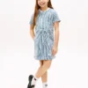Gestreiftes Jeanskleid für Kinder