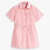 Gestreiftes Popeline-Hemdkleid für Kinder