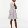 Gestreiftes, ärmelloses Polo-Kleid für Kinder