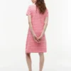 Gestreiftes Stretch-Piqué-Polokleid Gestreiftes Stretch-Piqué-Polokleid