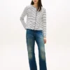 Gestreiftes T-Shirt aus Baumwoll-Interlock Gestreiftes T-Shirt aus Baumwoll-Interlock