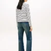 Gestreiftes T-Shirt aus Baumwoll-Interlock Gestreiftes T-Shirt aus Baumwoll-Interlock