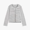 Gestreiftes T-Shirt aus Baumwoll-Interlock Gestreiftes T-Shirt aus Baumwoll-Interlock