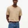 Gestreiftes T-Shirt mit Tasche
