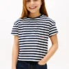 Gestreiftes T-Shirt mit Tasche für Kinder