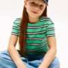 Gestreiftes T-Shirt mit Tasche für Kinder