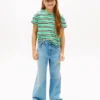 Gestreiftes T-Shirt mit Tasche für Kinder