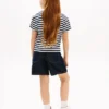 Gestreiftes T-Shirt mit Tasche für Kinder