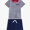 Gestreiftes T-Shirt- und Shorts-Set für Babys Gestreiftes T-Shirt- und Shorts-Set für Babys