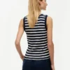 Gestreiftes Tanktop aus Rippstrick Gestreiftes Tanktop aus Rippstrick