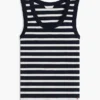 Gestreiftes Tanktop aus Rippstrick Gestreiftes Tanktop aus Rippstrick