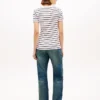 Gestreiftes V-Ausschnitt-T-Shirt „Favorite“ Gestreiftes V-Ausschnitt-T-Shirt „Favorite“