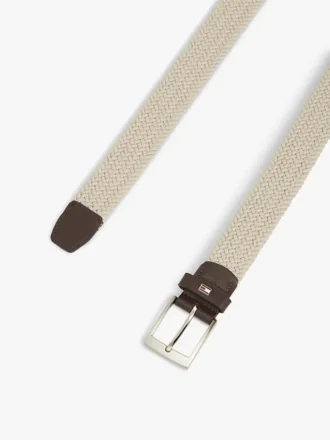 Gewebter elastischer Gürtel mit quadratischer Schnalle