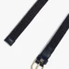 Gewebter elastischer Gürtel mit runder Schnalle Gewebter elastischer Gürtel mit runder Schnalle