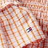 Gingham-Seersucker-Tanktop mit Raffungen Gingham-Seersucker-Tanktop mit Raffungen