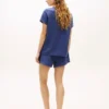 Henley-T-Shirt & Shorts-Schlafanzug Henley-T-Shirt & Shorts-Schlafanzug