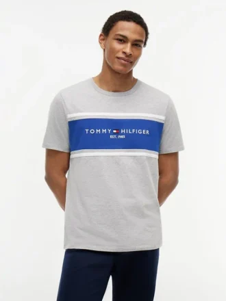 Hilfiger Block Stripe Logo T-Shirt