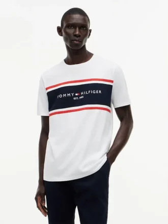 Hilfiger Block Stripe Logo T-Shirt