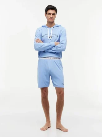 Hilfiger Logo Piqué-Schlafshorts Hilfiger Logo Piqué-Schlafshorts