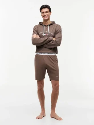 Hilfiger Logo Piqué-Shorts für den Schlaf Hilfiger Logo Piqué-Shorts für den Schlaf