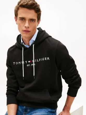Hoodie mit gesticktem Tommy-Logo