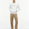 Hoodie mit gestickten nautischen Flaggen Hoodie mit gestickten nautischen Flaggen