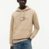 Hoodie mit Schriftzug-Flaggenlogo