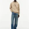 Hoodie mit Schriftzug-Flaggenlogo