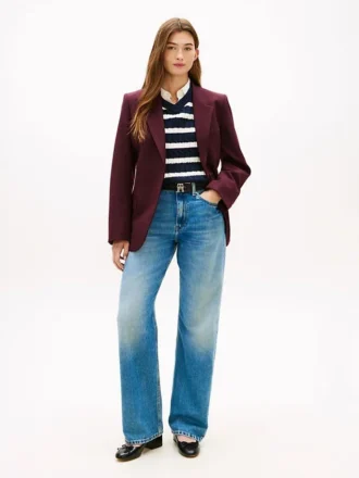Jeans mit mittlerer Leibhöhe und geradem, lockerem Schnitt