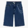 Kinder-Baggy-Jeans-Shorts mit Graffiti-Print