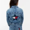 Kinder-Jeansjacke mit gesticktem Stern Kinder-Jeansjacke mit gesticktem Stern