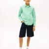 Kinder-Oxfordhemd aus Stretch-Gingham