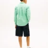 Kinder-Oxfordhemd aus Stretch-Gingham