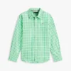 Kinder-Oxfordhemd aus Stretch-Gingham