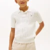 Kinder-Polo aus offenem Strick