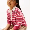 Kinder-Polo-Sweatshirt mit Streifen Kinder-Polo-Sweatshirt mit Streifen
