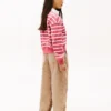 Kinder-Polo-Sweatshirt mit Streifen Kinder-Polo-Sweatshirt mit Streifen