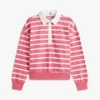 Kinder-Polo-Sweatshirt mit Streifen Kinder-Polo-Sweatshirt mit Streifen